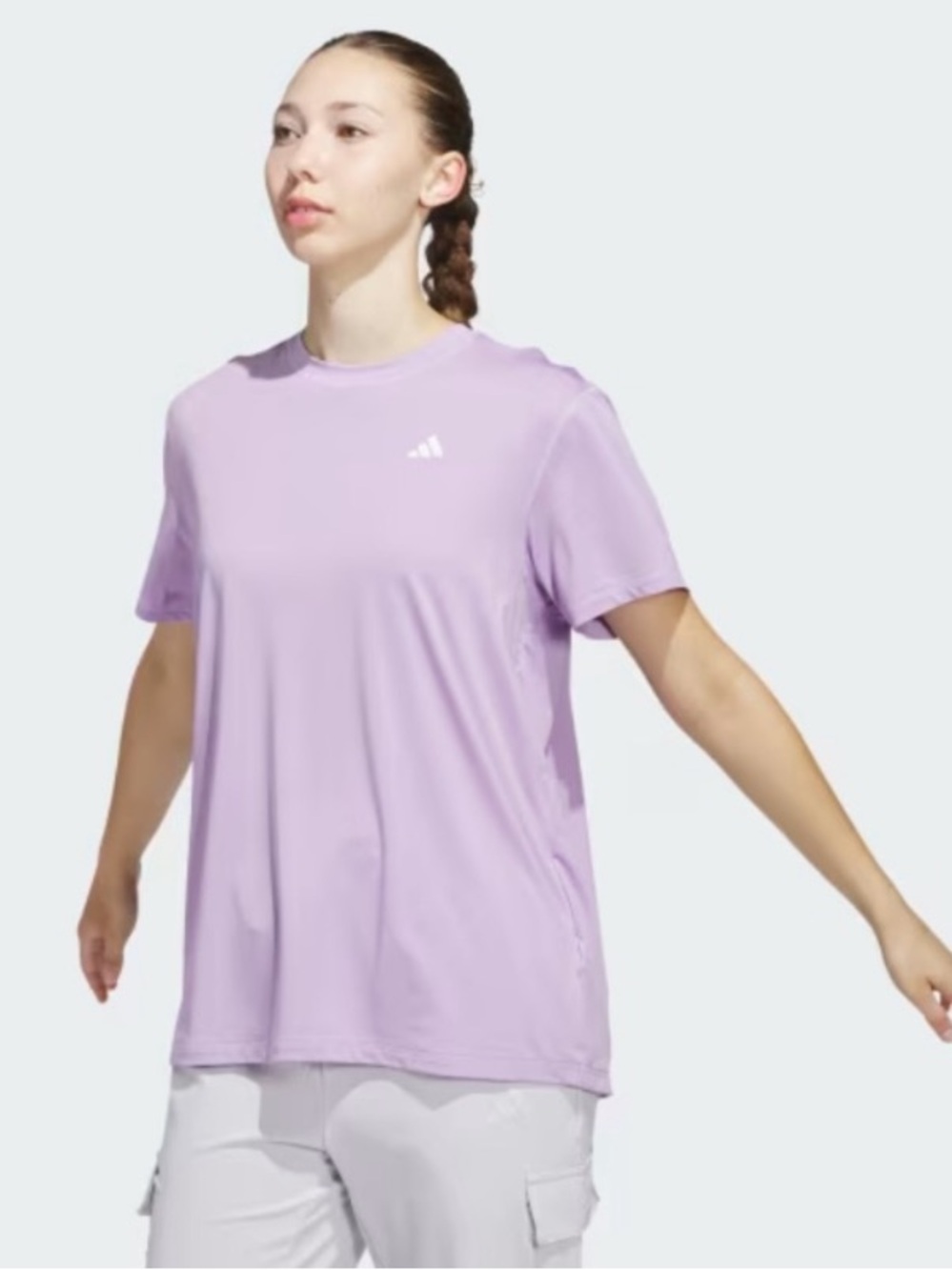 adidas Powder Plum Workout Tee
